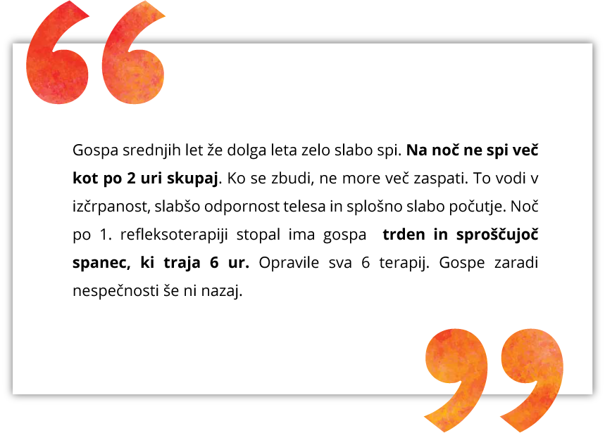 Mnenja refleksoterapija nogica